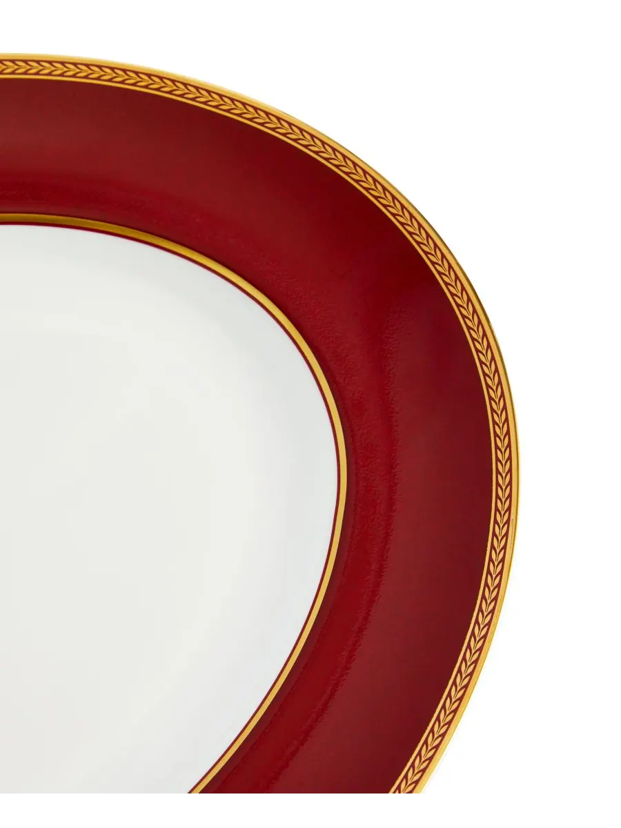 Красное овальное блюдо эпохи Возрождения Wedgwood — изображение 4 из 6, нет цвета