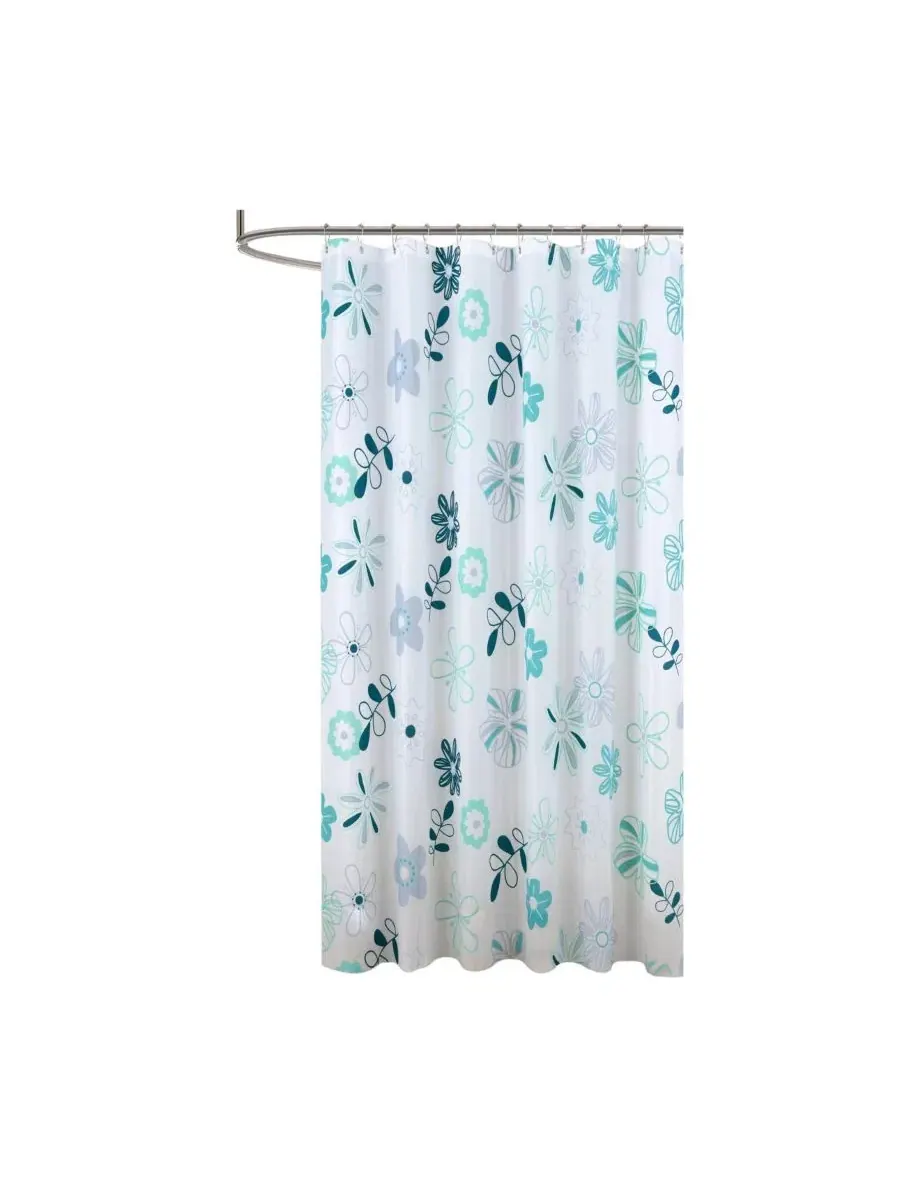 Шторка для ванной из PEVA с принтом Romy, 178×183 см RT Designers Collection — синий