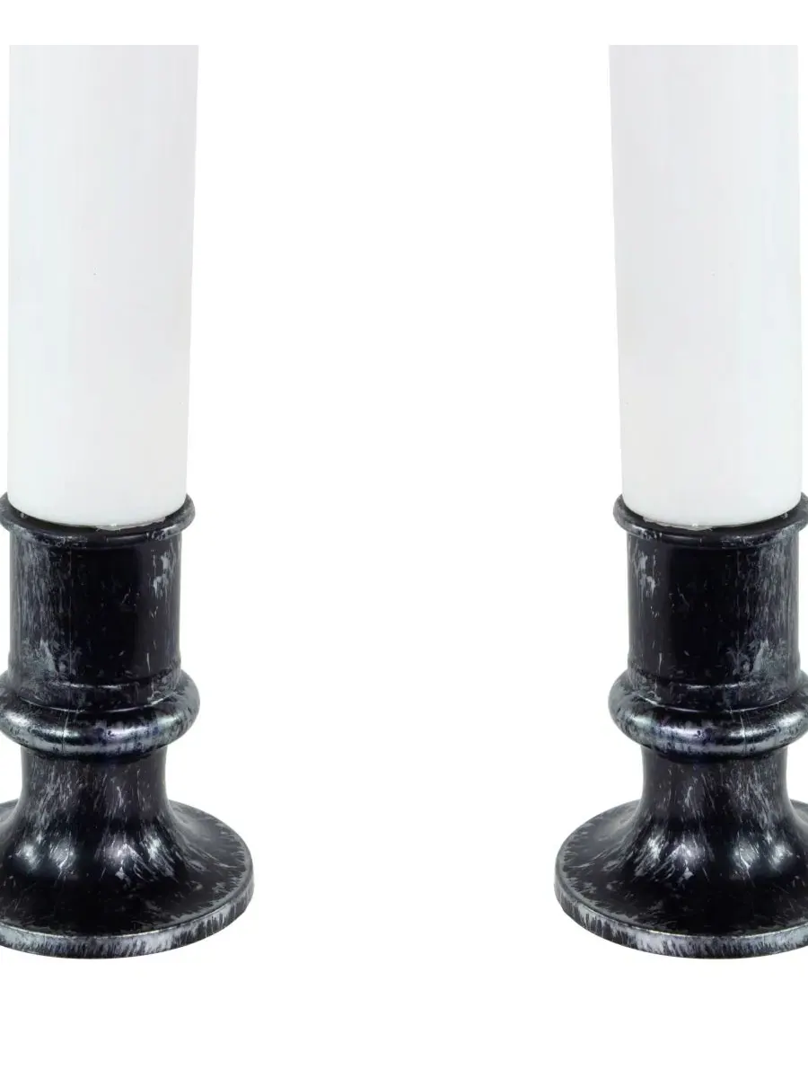 Свеча LED с эффектом капающего воска, 22,9 см, с таймером, набор из 2 шт Northlight — изображение 6 из 6, белый