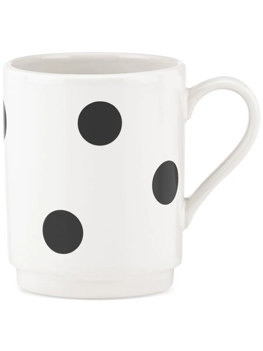 Набор посуды Deco Dot из 12 предметов, сервиз на 4 персоны, все со вкусом Kate spade new york — изображение 4 из 4, белый