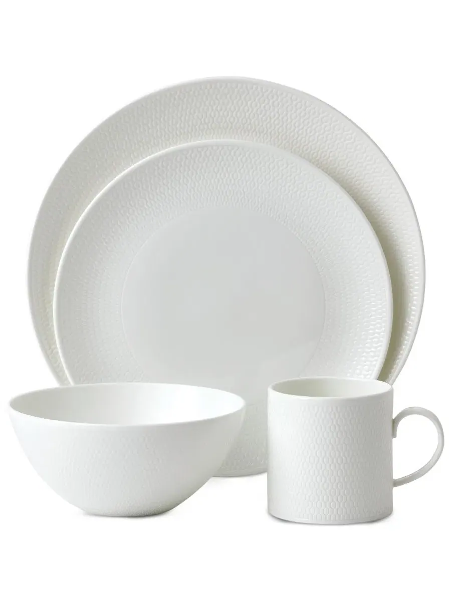 Набор посуды Gio из 4 предметов Wedgwood — изображение 1 из 1, белый