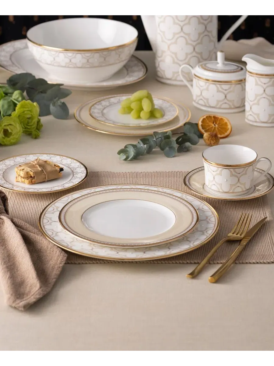 Набор посуды Trefolio Gold из 5 предметов, на 1 персону Noritake — изображение 6 из 15, золотистый