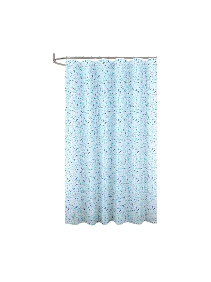 Шторка для ванной с принтом Terrazzo, 178x183 см RT Designers Collection — синий