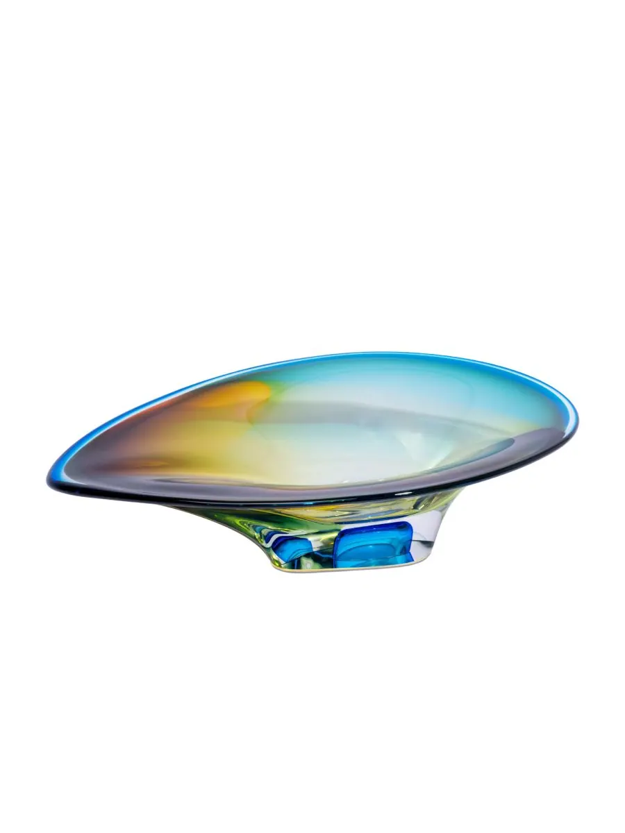 4-дюймовое хрустальное блюдо Mirage Art Dish Kosta Boda — изображение 1 из 5, мульти