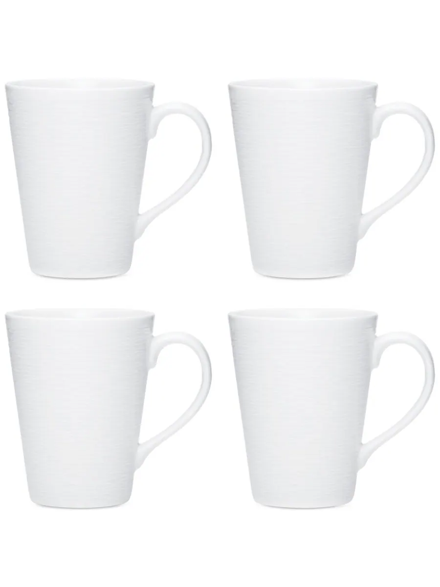 Набор из 4 кружек Swirl Noritake — изображение 1 из 4, белый
