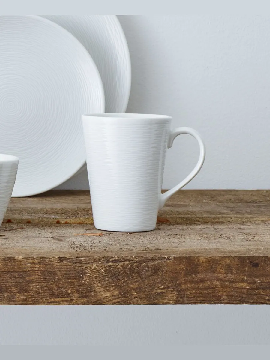 Набор из 4 кружек Swirl Noritake — изображение 2 из 4, белый