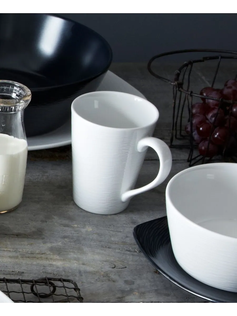 Набор из 4 кружек Swirl Noritake — изображение 3 из 4, белый