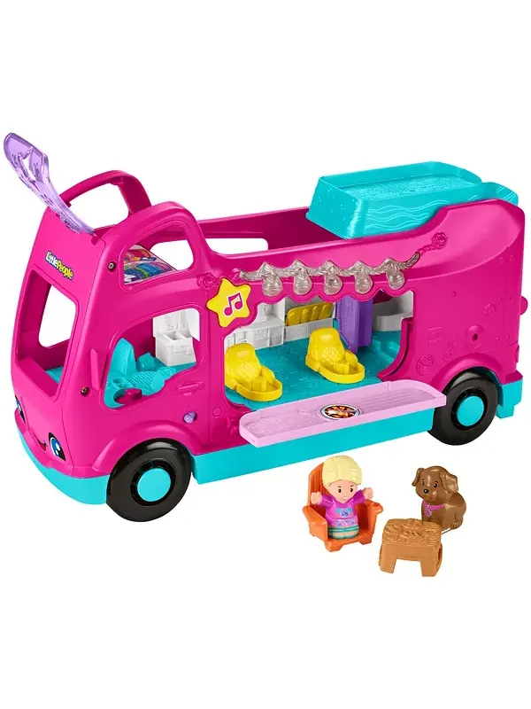 Игровой набор Fisher-Price Barbie Little Dreamcamper для автодома с музыкой, светом и двумя — мульти