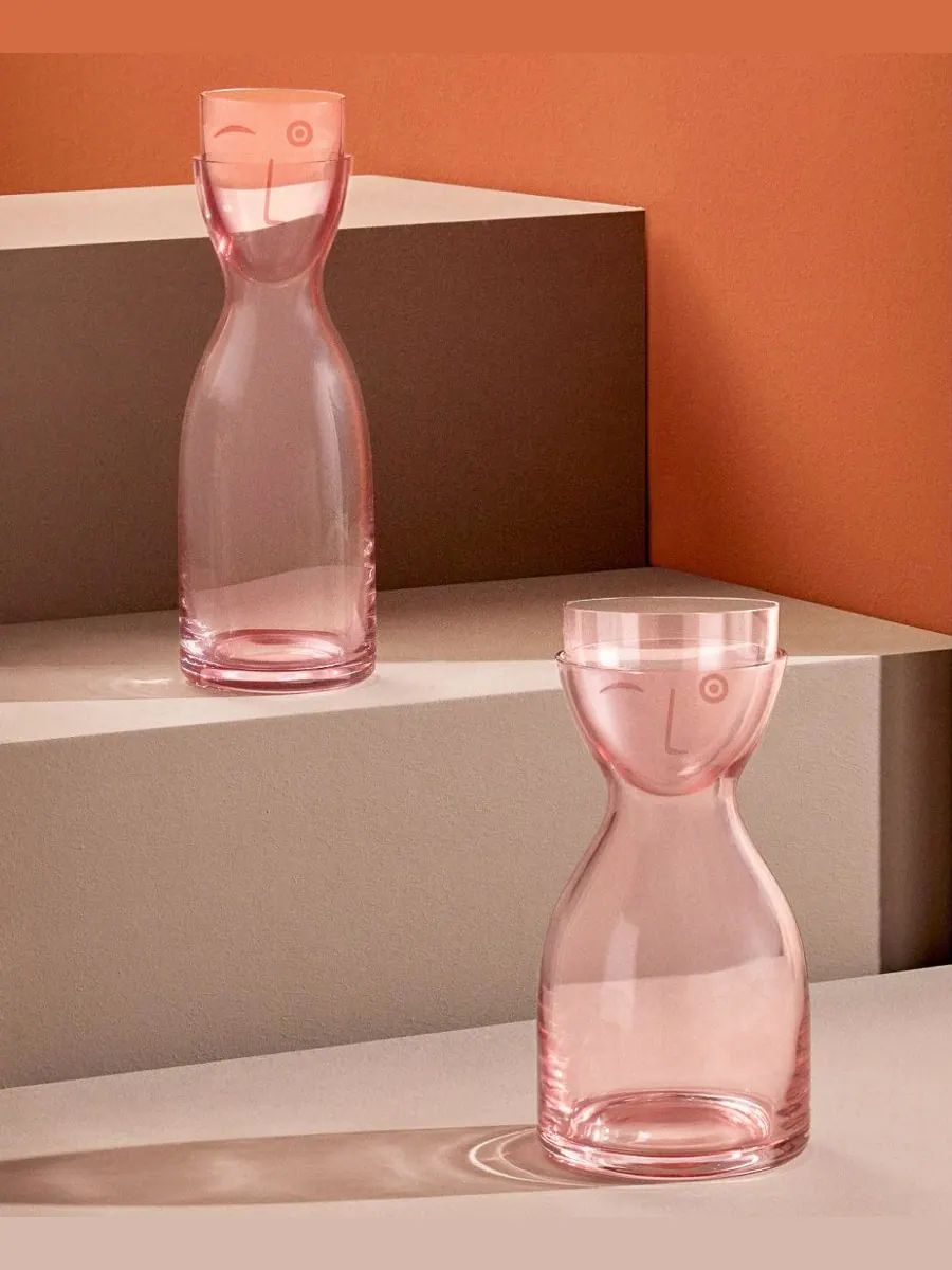Графин «Мистер и миссис Ночь», короткий Nude Glass — изображение 4 из 4, зеленый