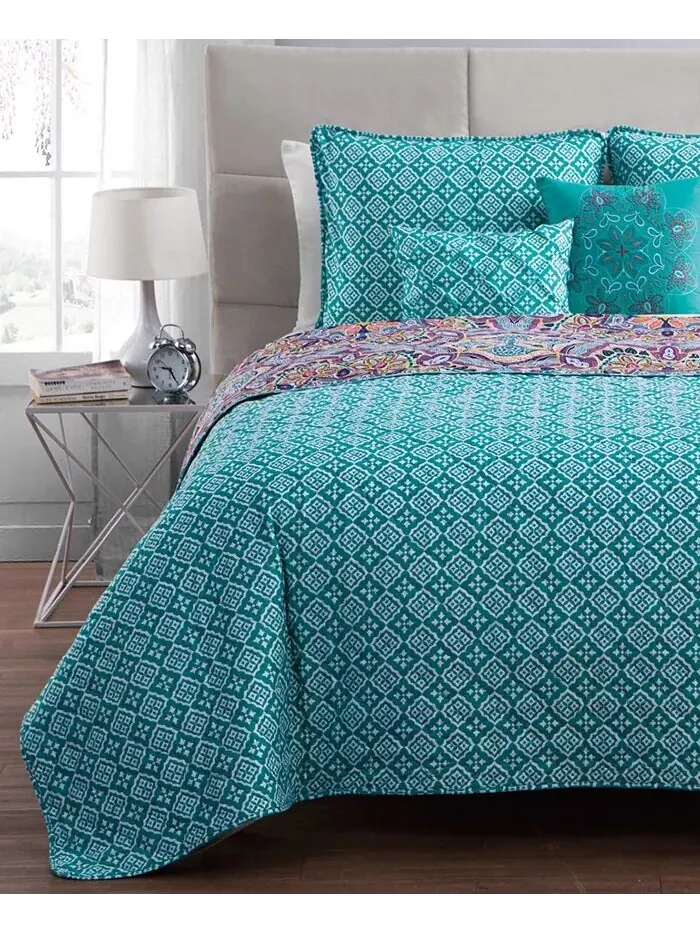 Коллекция двусторонних одеял Yara VCNY Home — изображение 4 из 6, голубой