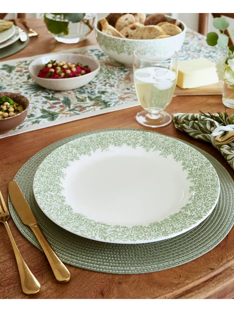 Набор обеденных тарелок Morris & Co., 4 штуки Spode — изображение 3 из 6, зеленый