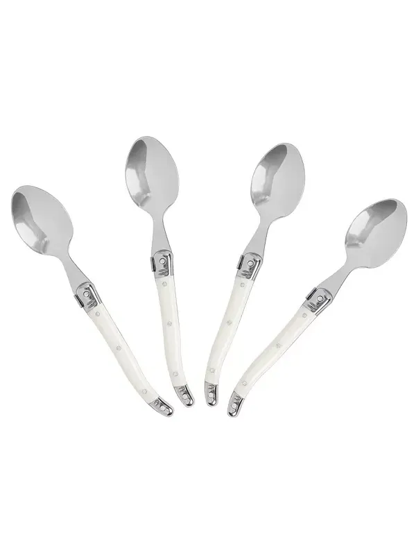 Кофейные ложки Laguiole, набор из 4 шт. French Home — изображение 2 из 4, белый