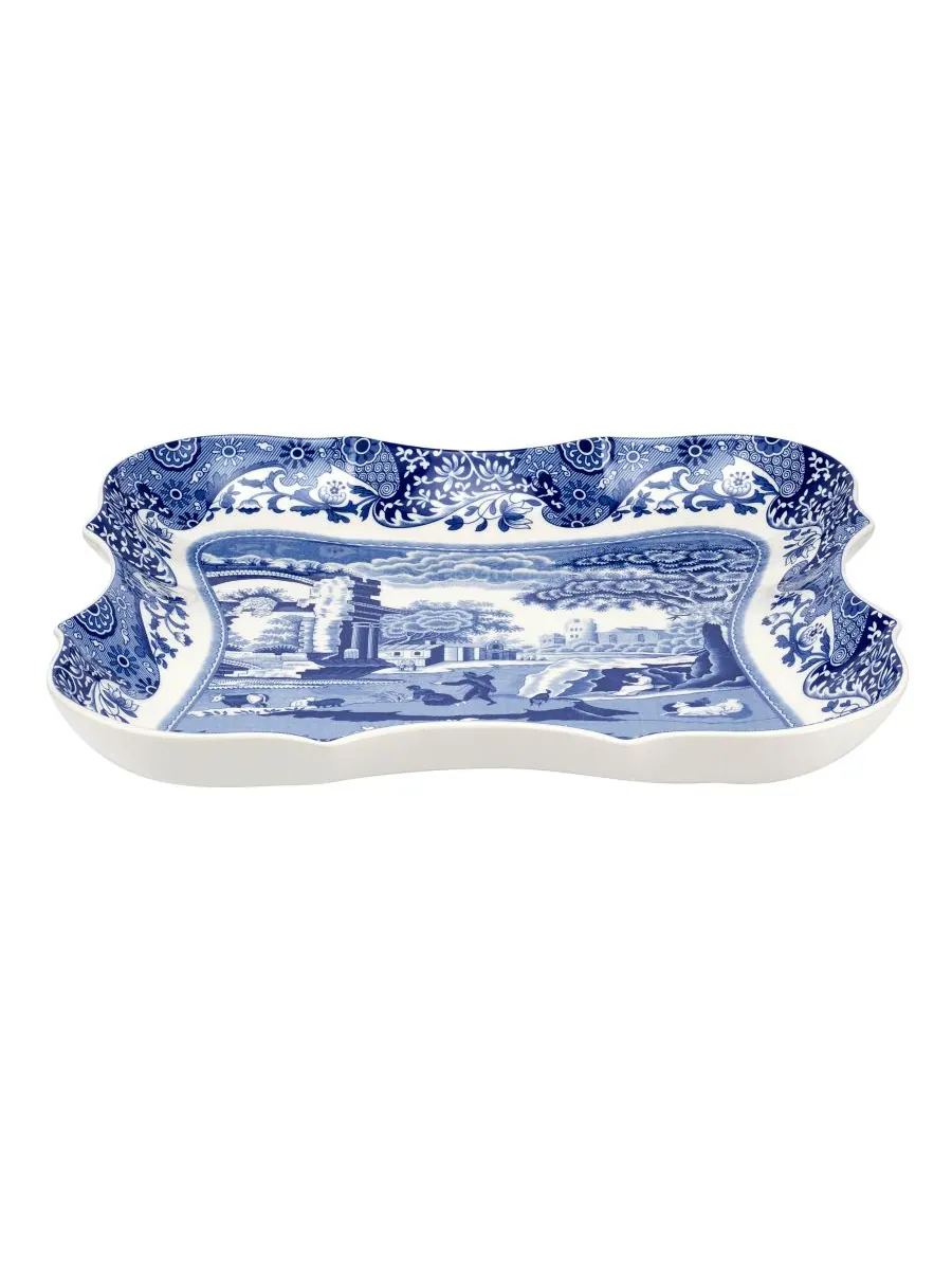 Spode Большой поднос Devonia в итальянском стиле — изображение 2 из 3, синий