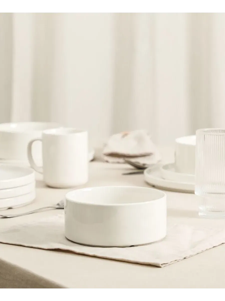 Набор столовых приборов Dining Essentials Kit 40-Pc. Stone Lain — изображение 8 из 9, белый