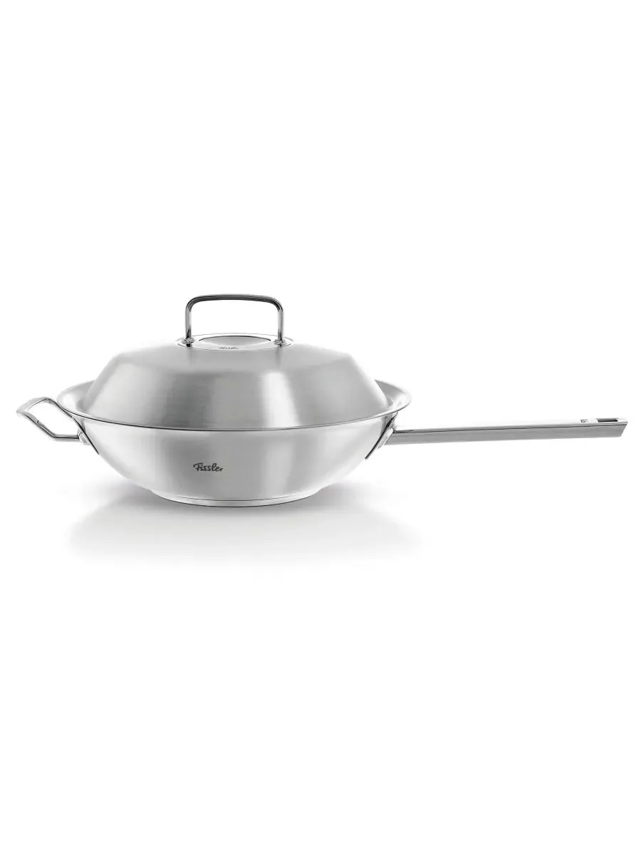 Вок Original-Profi Collection из нержавеющей стали, 30 см, с крышкой Fissler — мульти