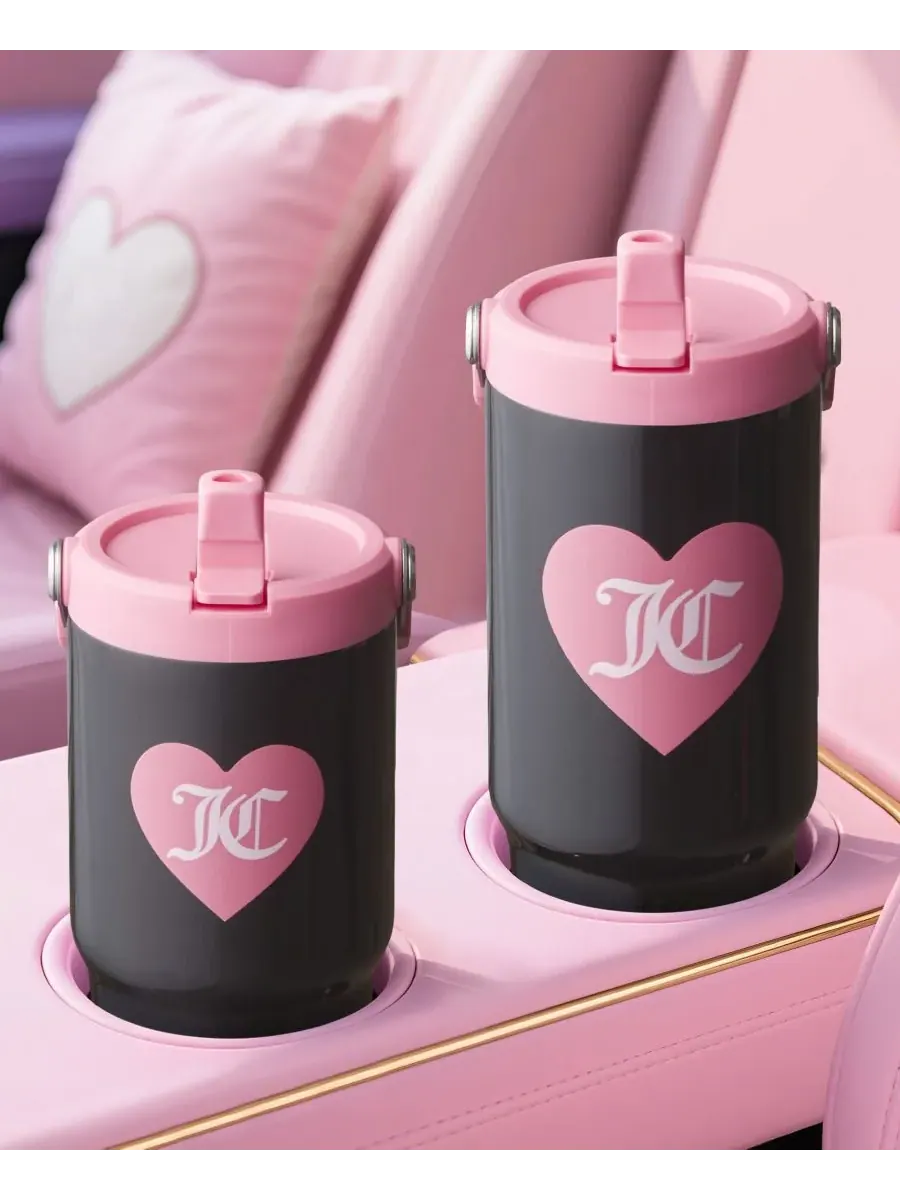 Набор из двух термокружек Flip Flow для мамы и дочки Juicy Couture — изображение 3 из 8, черный