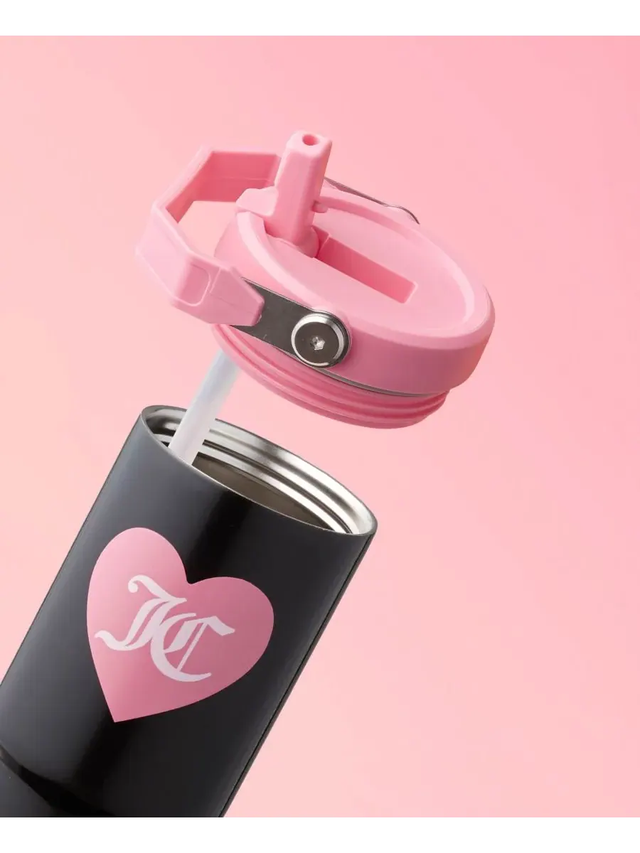 Набор из двух термокружек Flip Flow для мамы и дочки Juicy Couture — изображение 4 из 8, черный