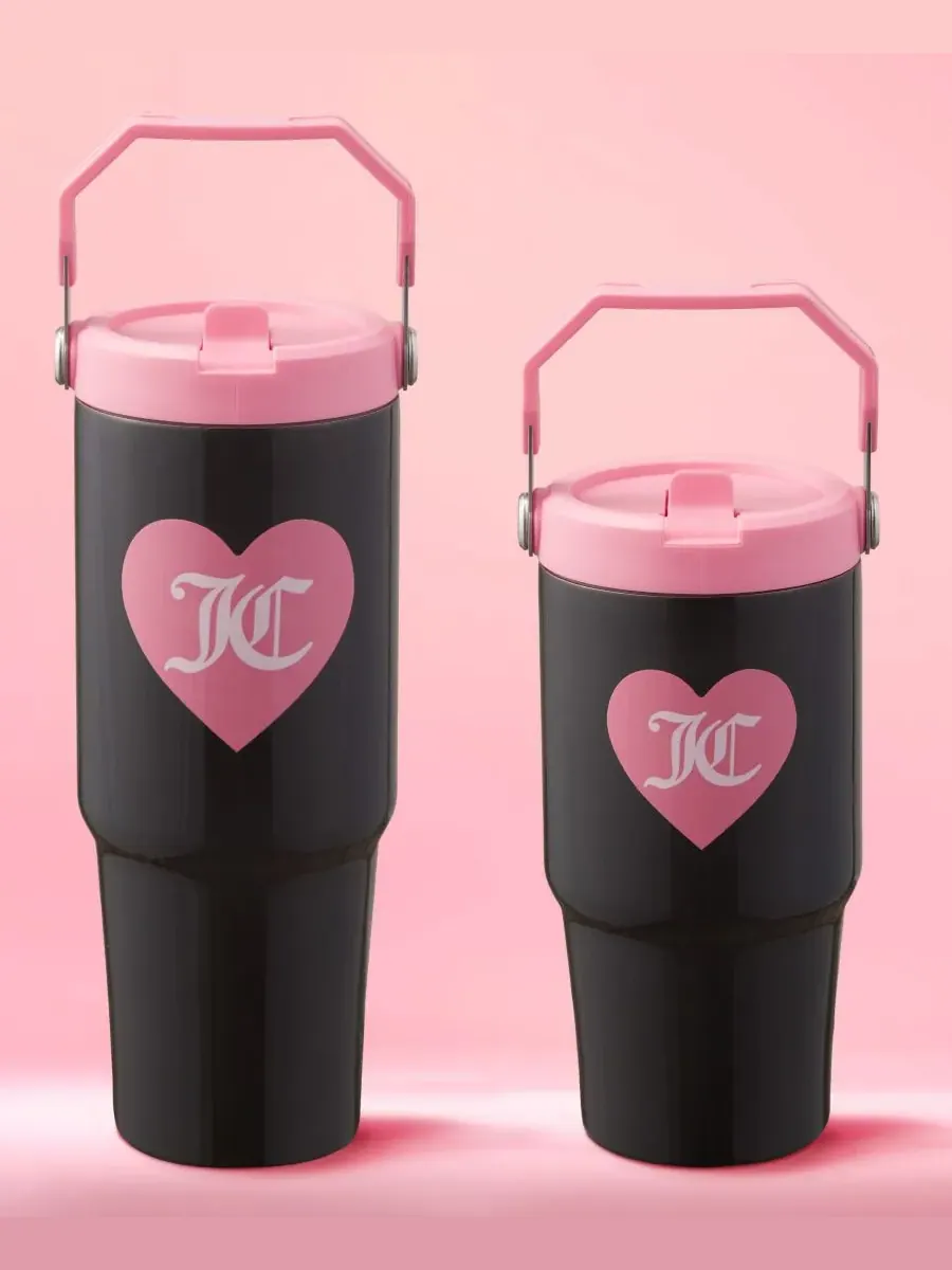 Набор из двух термокружек Flip Flow для мамы и дочки Juicy Couture — изображение 8 из 8, черный