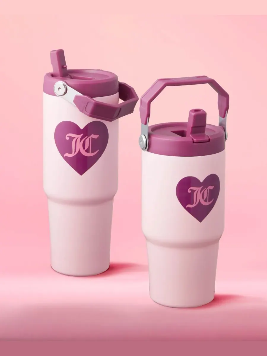 Набор из двух термокружек Flip Flow для мамы и дочки Juicy Couture — изображение 2 из 8, розовый