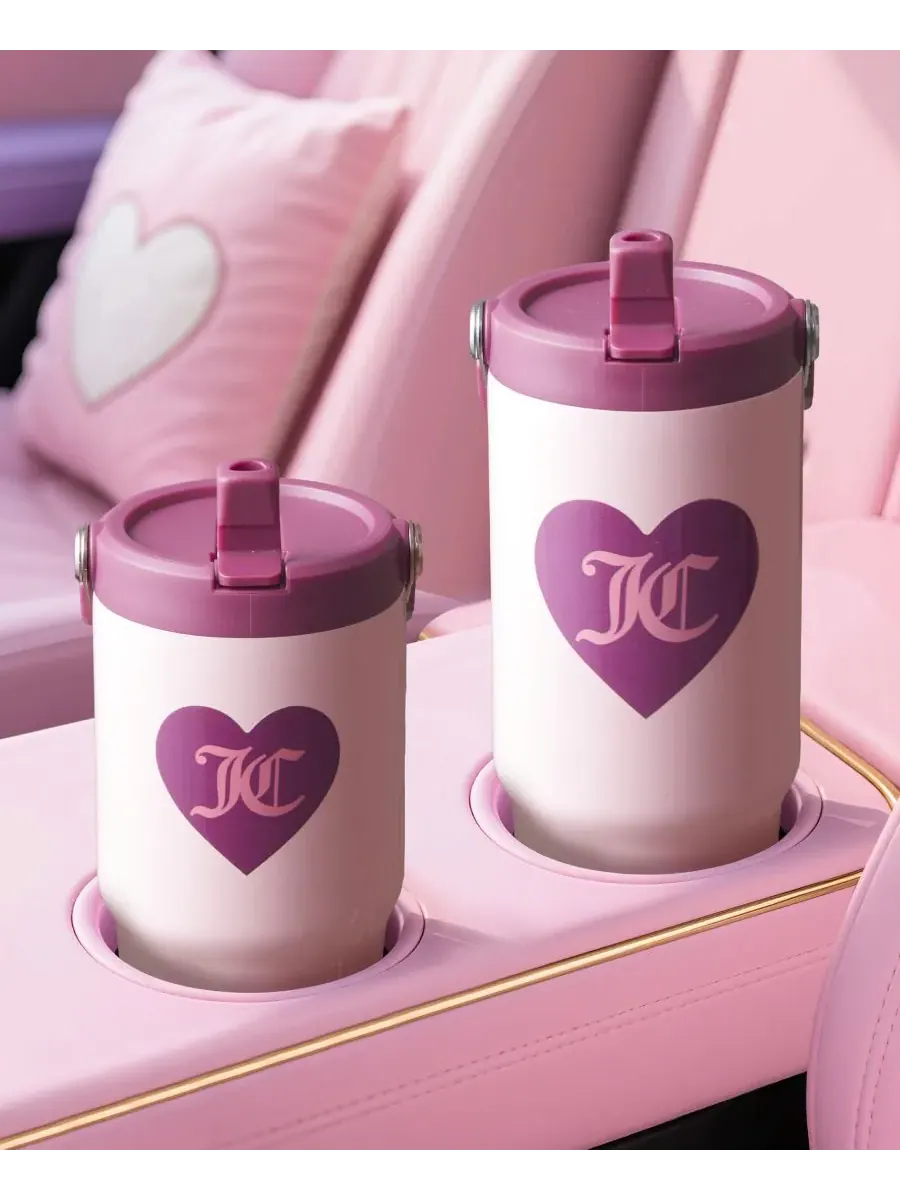 Набор из двух термокружек Flip Flow для мамы и дочки Juicy Couture — изображение 3 из 8, розовый
