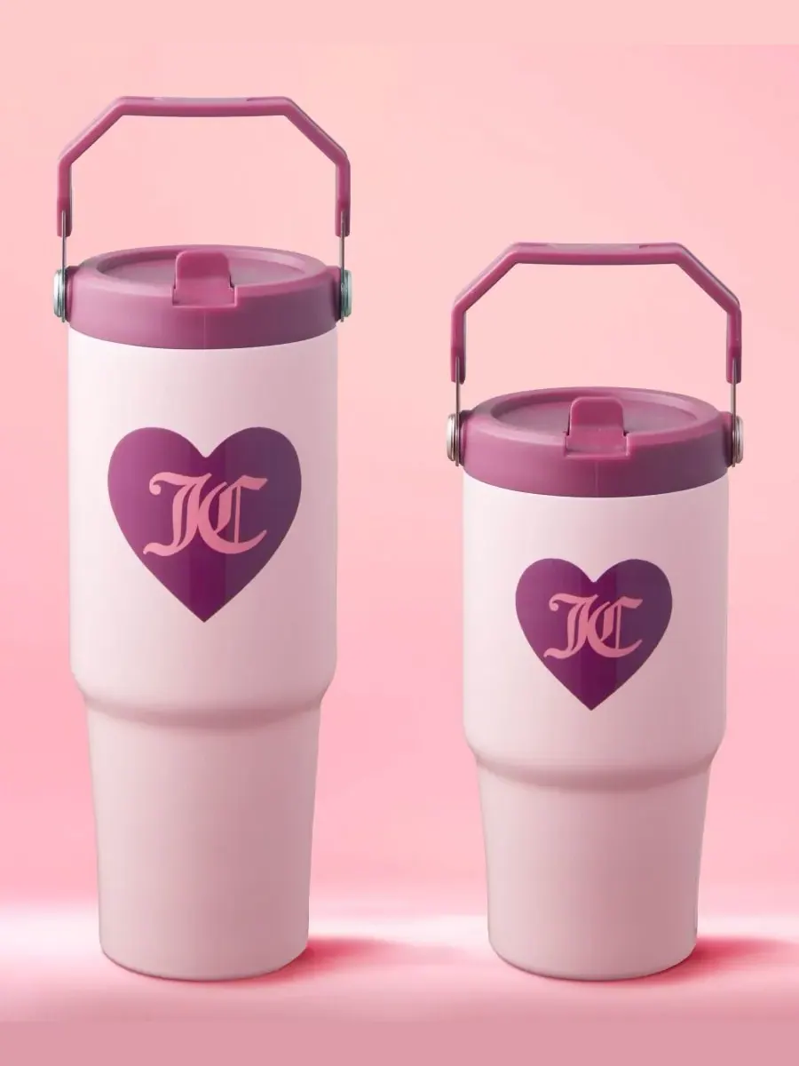 Набор из двух термокружек Flip Flow для мамы и дочки Juicy Couture — изображение 8 из 8, розовый