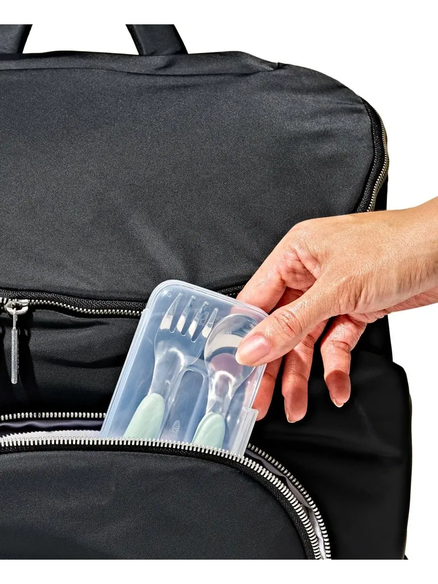 Набор из 2 вилок и ложек Tot On-The-Go Oxo, опаловый — изображение 7 из 20