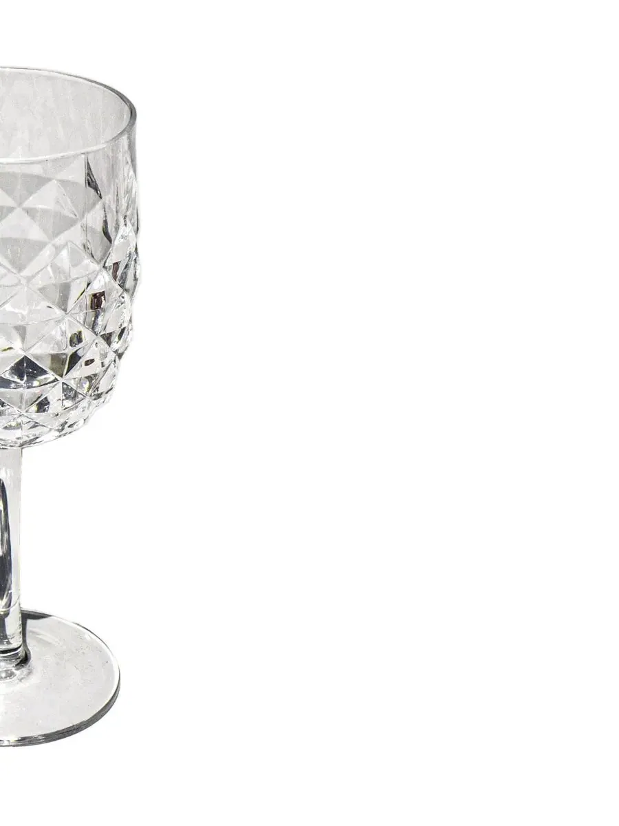 Набор из 6 бокалов для вина Diamond Cut Abode Homewares — изображение 3 из 5, прозрачный