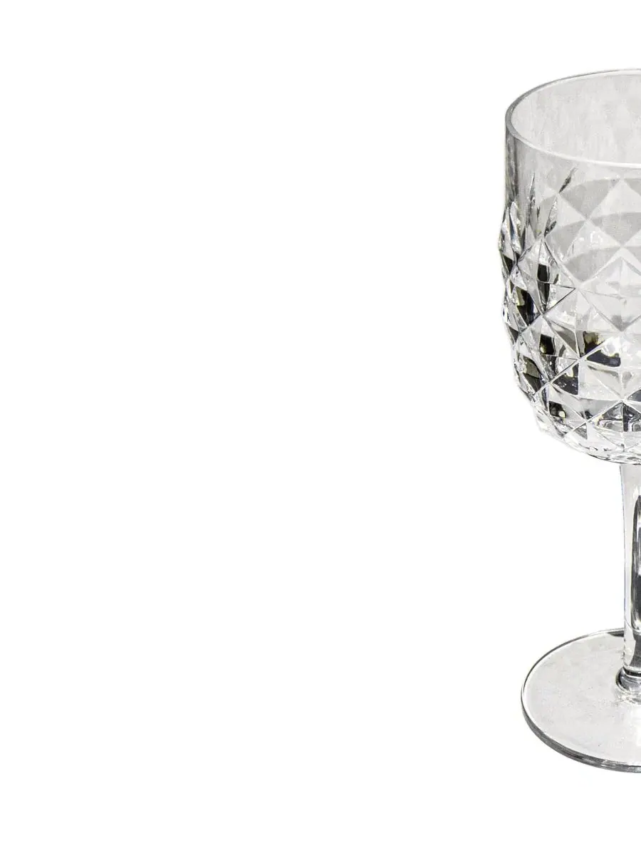 Набор из 6 бокалов для вина Diamond Cut Abode Homewares — изображение 4 из 5, прозрачный