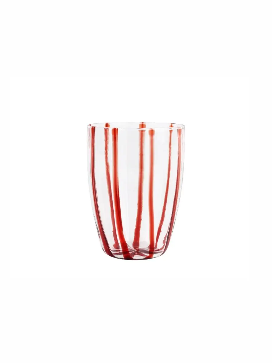 Стакан Nuovo Stripe Tall Tumbler VIETRI — изображение 1 из 3, красный