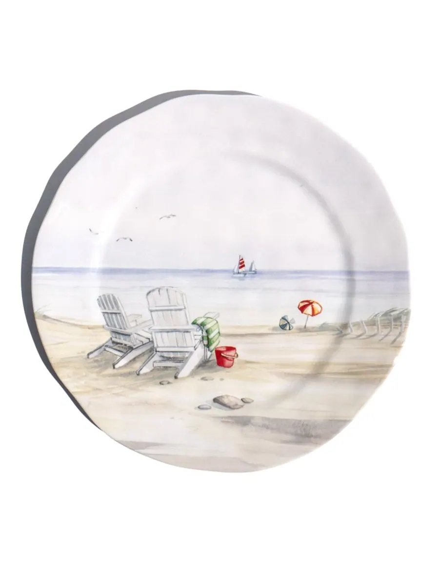 Набор обеденных тарелок By the Shore, 6 штук Abode Homewares — изображение 2 из 3, белый