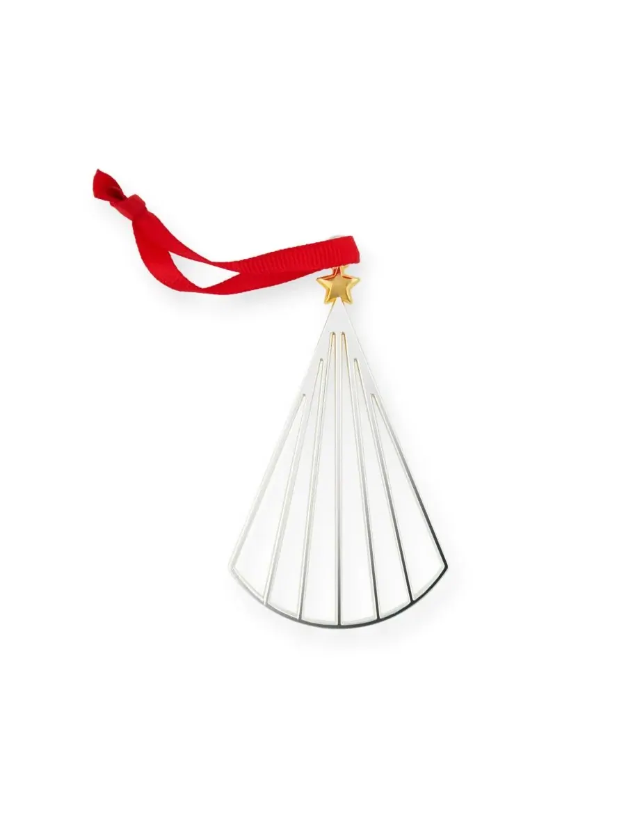 Елочная игрушка Umbrella Tree Ornament Nambé — изображение 1 из 2, серебряный