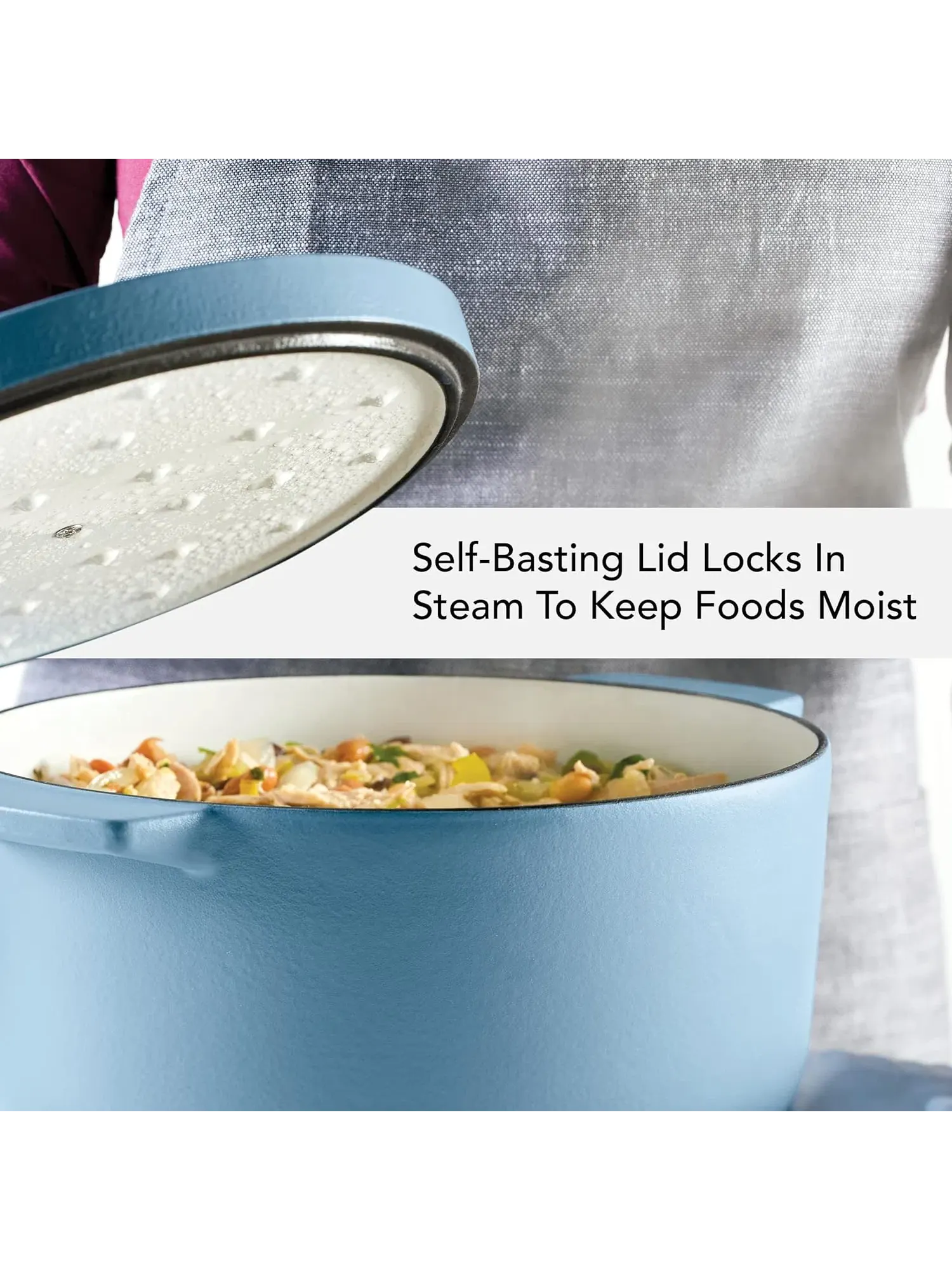 Кастрюля-жаровня KitchenAid Enameled Cast Iron Dutch Oven, 5,7 литра — изображение 5 из 13, мульти