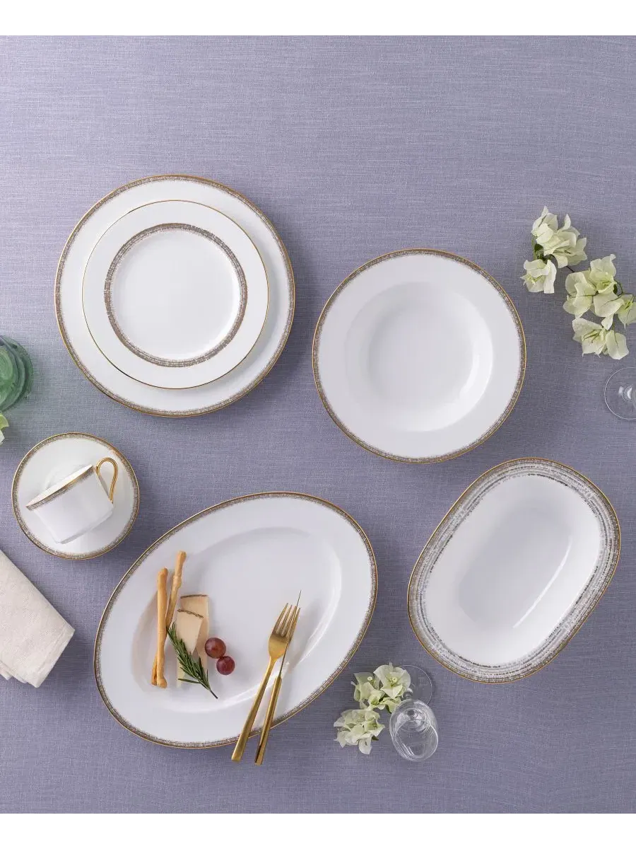 Набор из 4 салатниц Haku, диаметр 22 см Noritake — изображение 11 из 13, белый