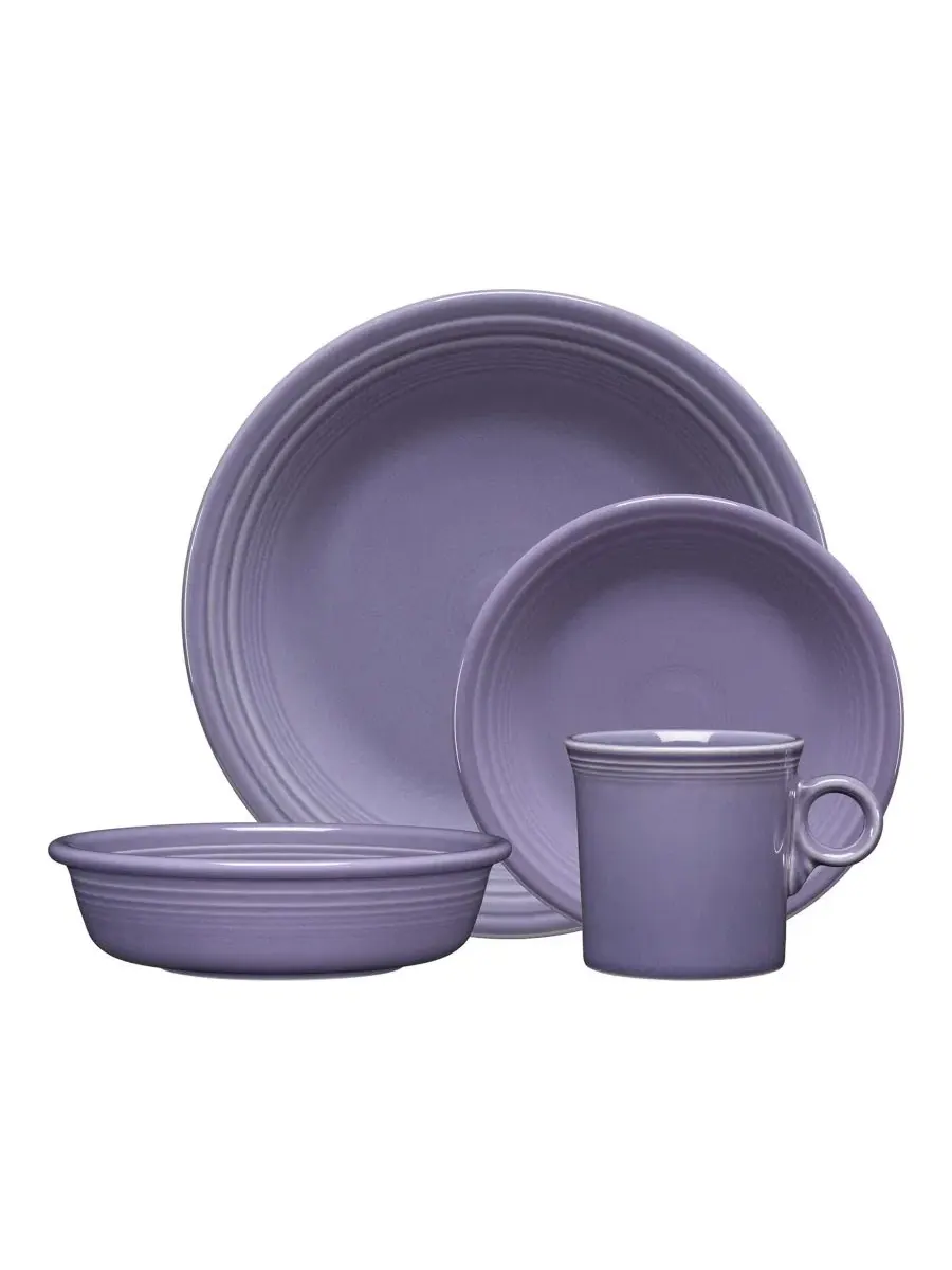 Комплект посуды Fiesta Classic Rim 4-Piece Place Setting — изображение 1 из 4, фиолетовый