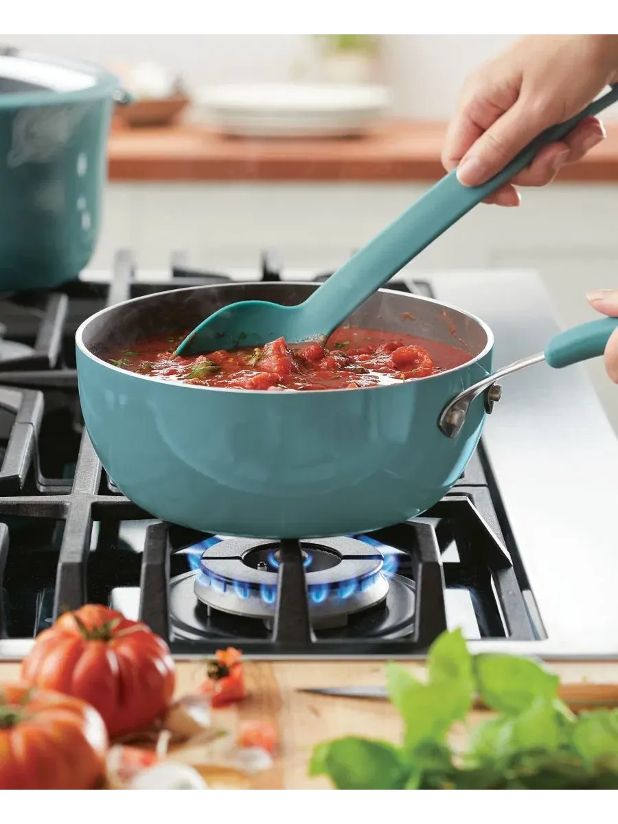 Алюминиевая антипригарная сковорода Cook + Create, 3 л Rachael Ray — изображение 2 из 4, синий