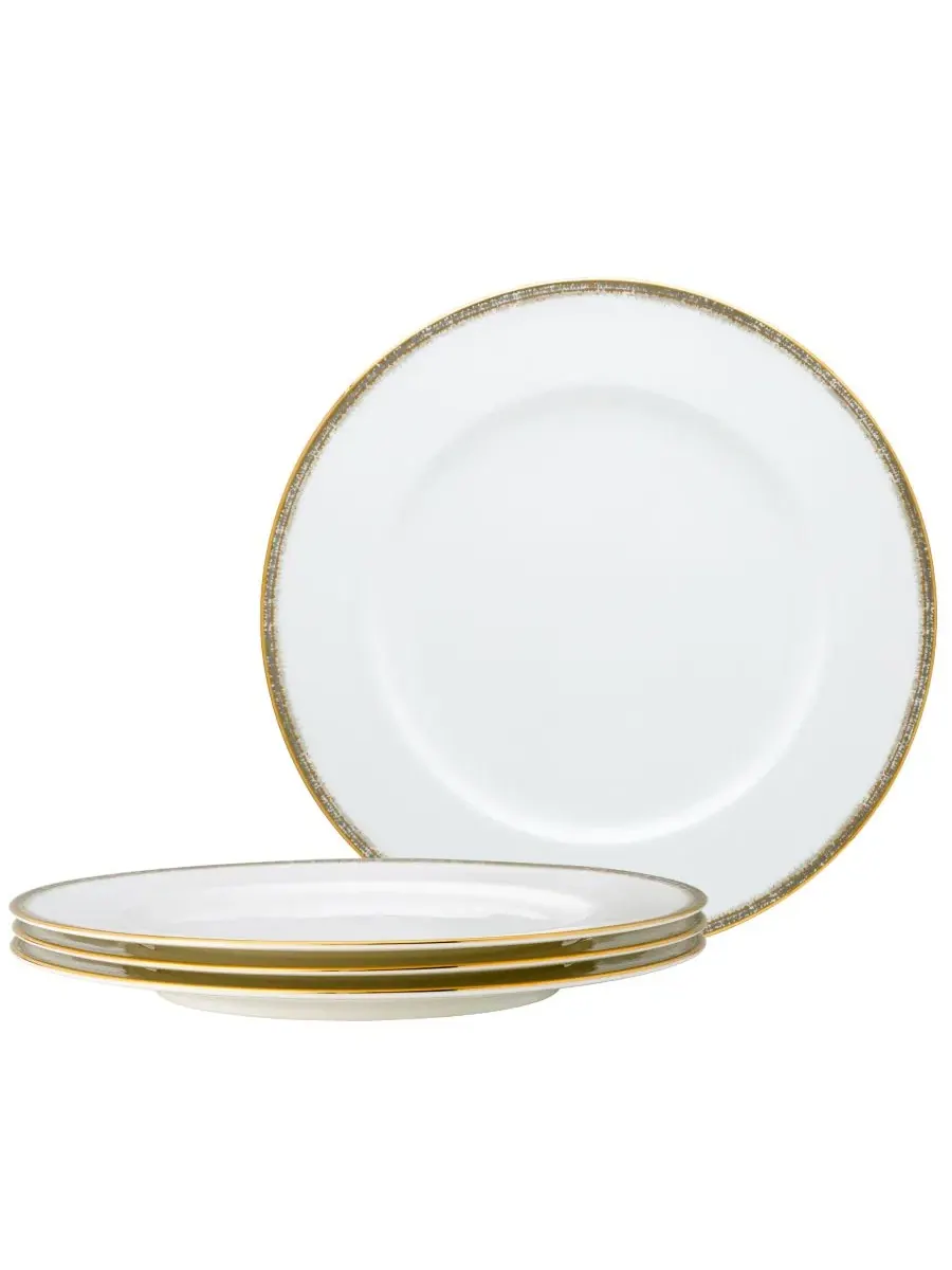 Набор из 4 обеденных тарелок Haku, 28 см Noritake — изображение 1 из 13, белый