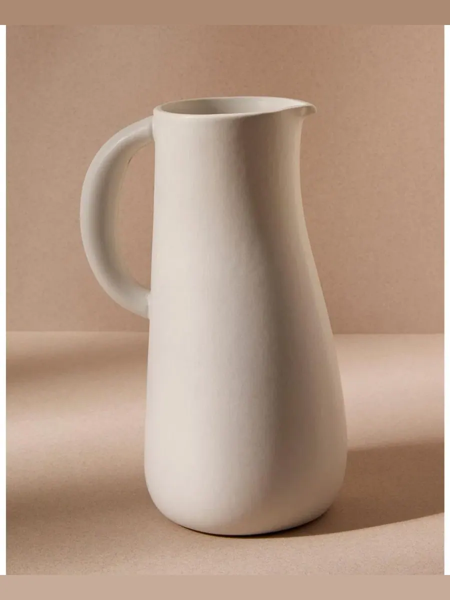 Кувшин каменный Gharyan Stoneware Dadasi — изображение 3 из 3, белый