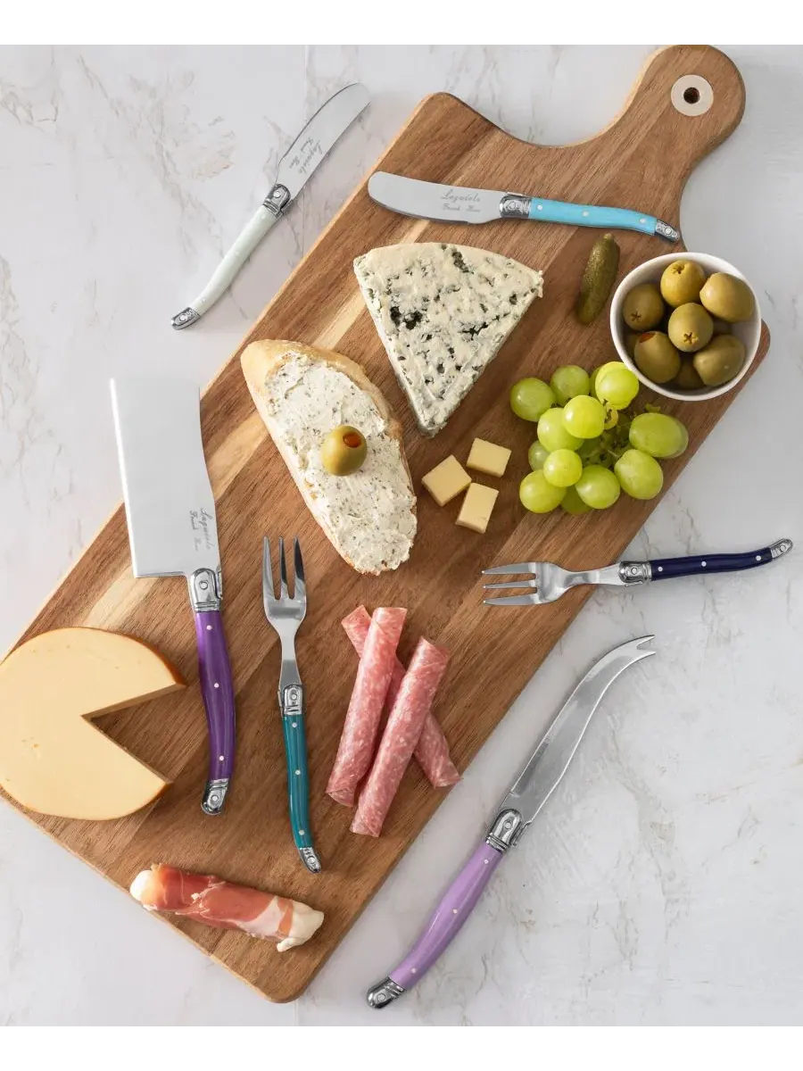 Набор для сервировки сыра и мясных деликатесов Laguiole Plum Rose French Home — изображение 4 из 5, мульти