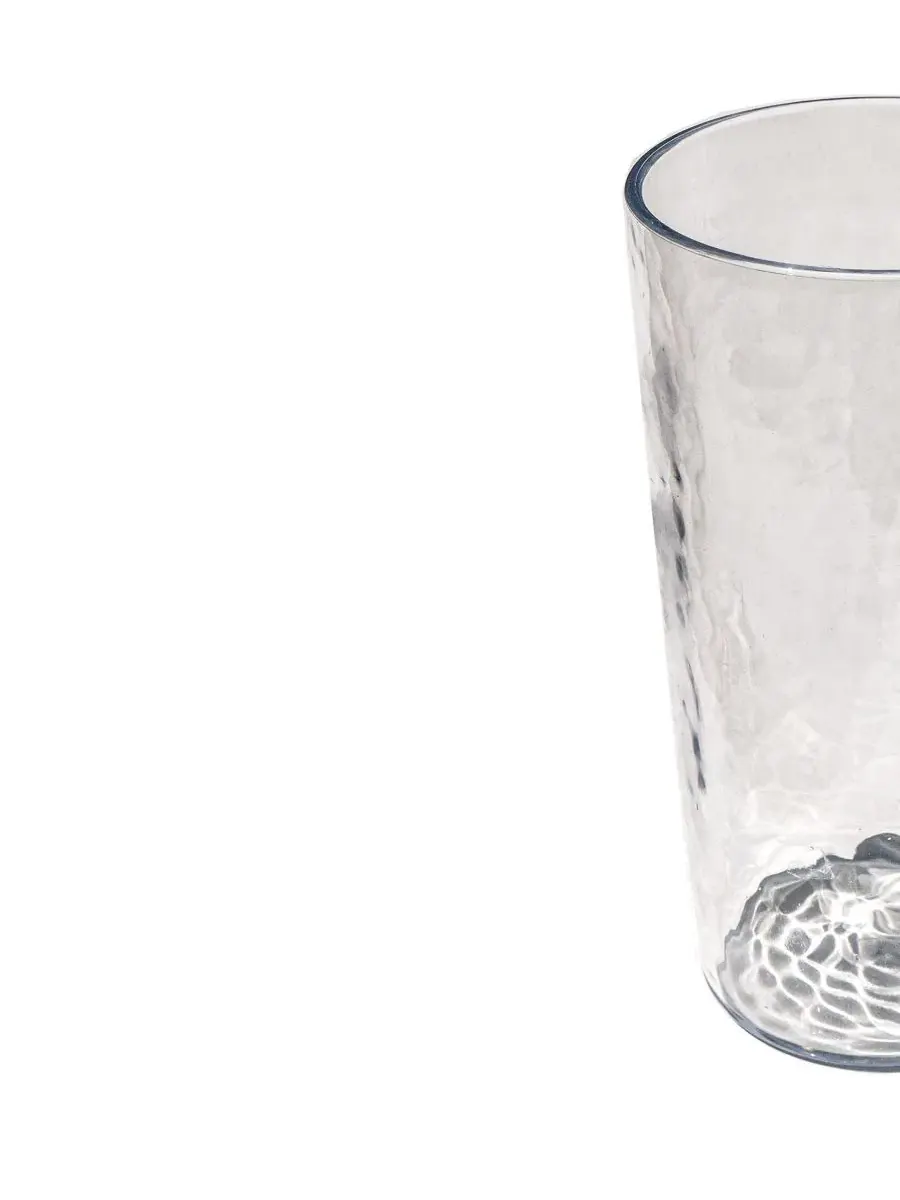 Набор стаканов для напитков Hammered Rustic Acrylic, 6 шт., 680 мл Abode Homewares — изображение 4 из 5, прозрачный