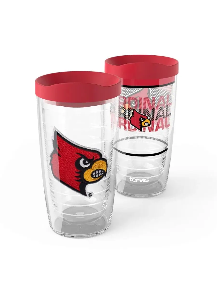 Набор стаканов Tervis с эмблемой Louisville Cardinals, 2 шт., 0,47 л Tervis
