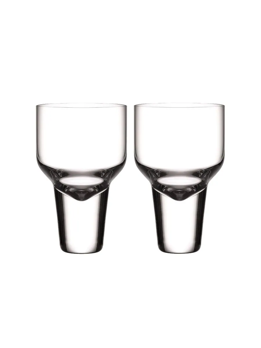 Набор из 2 маленьких коктейльных бокалов Gravity Nude Glass — изображение 1 из 3, прозрачный