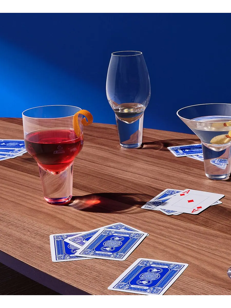 Набор из 2 маленьких коктейльных бокалов Gravity Nude Glass — изображение 3 из 3, прозрачный