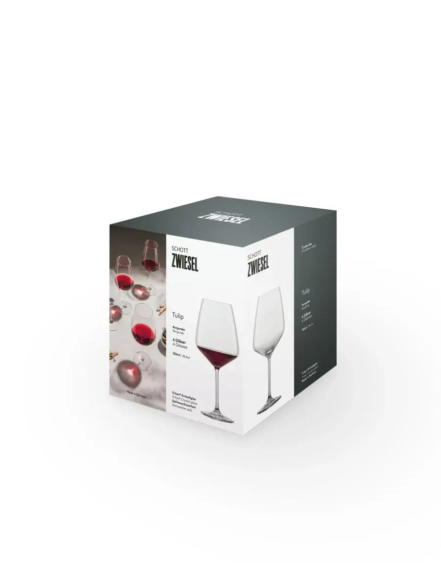 Набор из 4 бокалов вина Tulip Burgundy объемом 0,7 л Schott Zwiesel — изображение 7 из 7, прозрачный