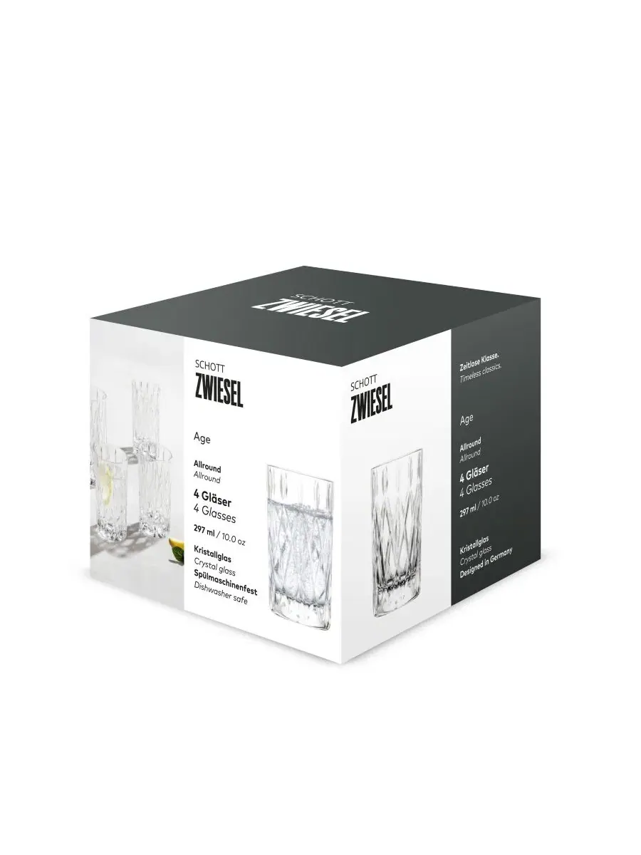 Стаканы для лонгдринка Stage, набор из 4, 0,3 л Zwiesel Glas — изображение 5 из 5, прозрачный