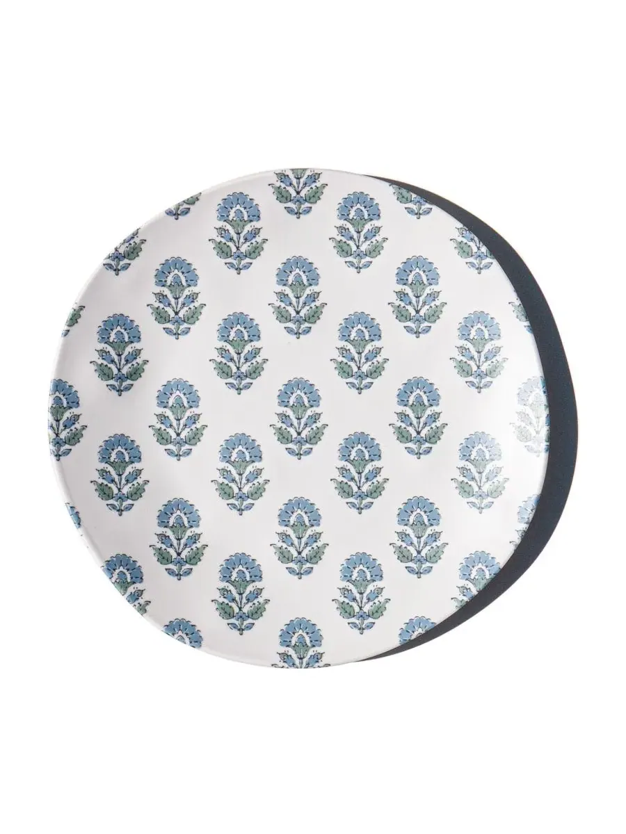 Набор салатных тарелок Kashmir NewWave Melamine Abode Homewares — изображение 2 из 5, синий