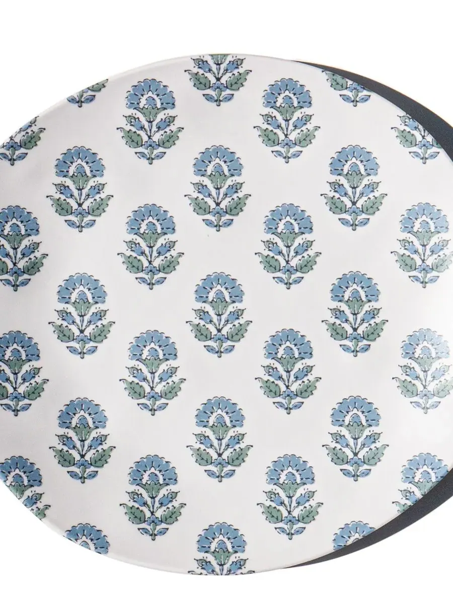 Набор салатных тарелок Kashmir NewWave Melamine Abode Homewares — изображение 3 из 5, синий