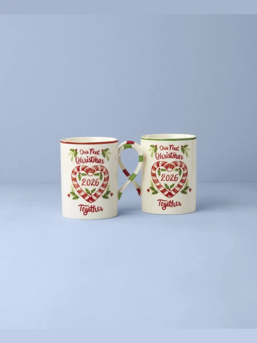 Набор кружек Holiday First Christmas Together Lenox — изображение 2 из 5, белый