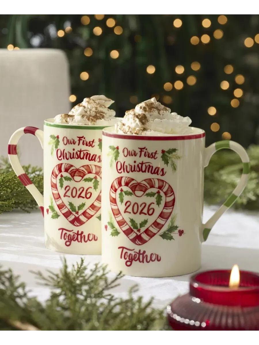 Набор кружек Holiday First Christmas Together Lenox — изображение 4 из 5, белый