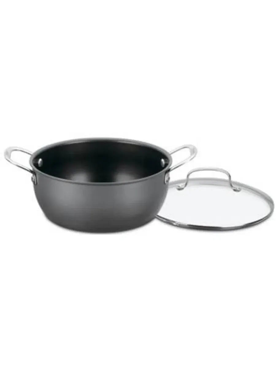 Кастрюля для чили 5 л с крышкой Chefs Classic Hard Anodized Cuisinart — изображение 1 из 1, нет цвета