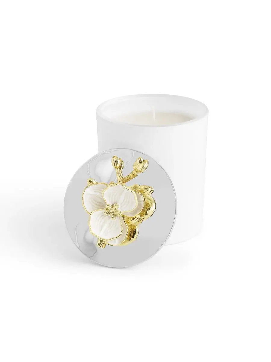 Ароматическая свеча Orchid Single Wick 13.5 oz. Michael Aram — изображение 2 из 7, белый